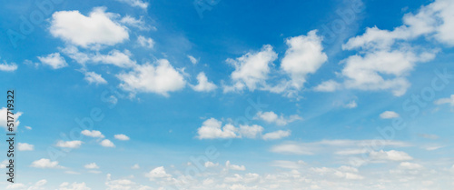 Fototapeta Naklejka Na Ścianę i Meble -  panorama blue sky with white cloud background