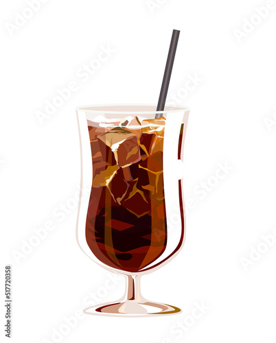 アイスコーヒーのイラスト