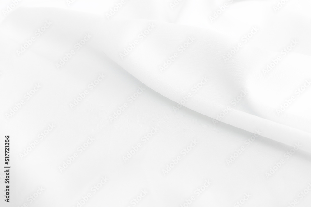 abstract white fabric background with soft be used as a background