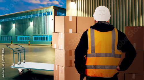 logistics business. Man in ...