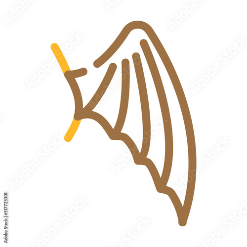 vampire wing color icon vector. vampire wing sign. isolated symbol illustration