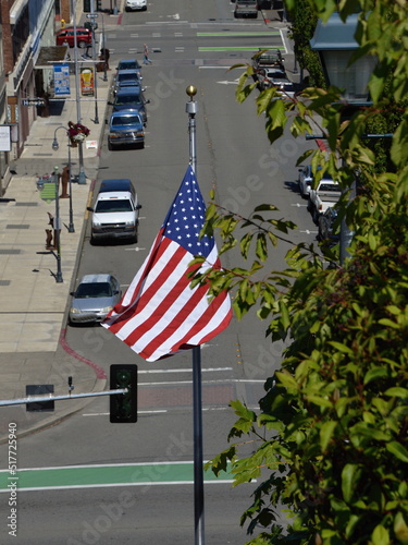 Street Scene in the Town Port Angeles, Washington photo