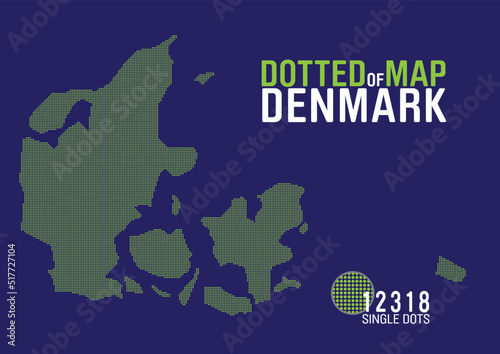 dotted map of denmark