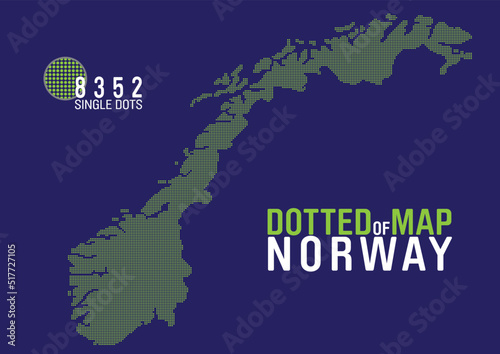 dotted map of norway