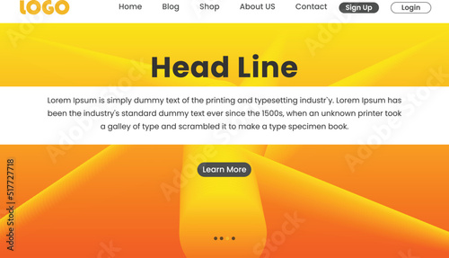 WEB background. First page background. Landing page template. Vector illustration. EPS 10