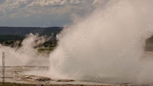 Wallpaper Mural Sunny view of the landscape of Fountain Geyser of Fountain Paint Pots Torontodigital.ca