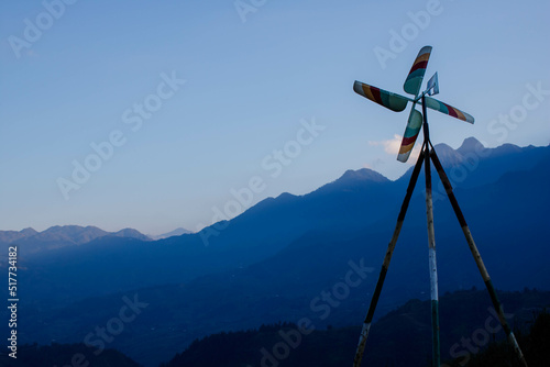 Windmill in the mountains