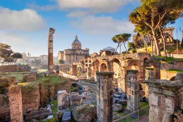 Rome, Italy at the Foro di Cesare
