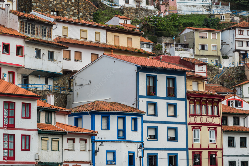 Colorful buildings in cudillero, Asturias Colorful buildings in cudillero, Asturias