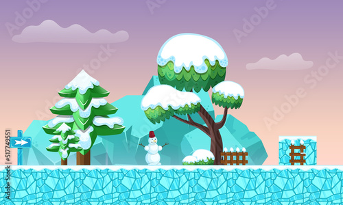 game background winter