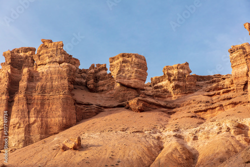 red rock formation in park, Charyn Canyon, Kazakhstan