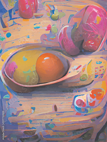 still life with eggs