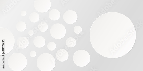 Abstract 3D circle. Abstract 3d vector. Abstract 3D circle paper cut gradient gray and white background. Simple flat design. Vector illustration 3d Circle. Vector EPS10