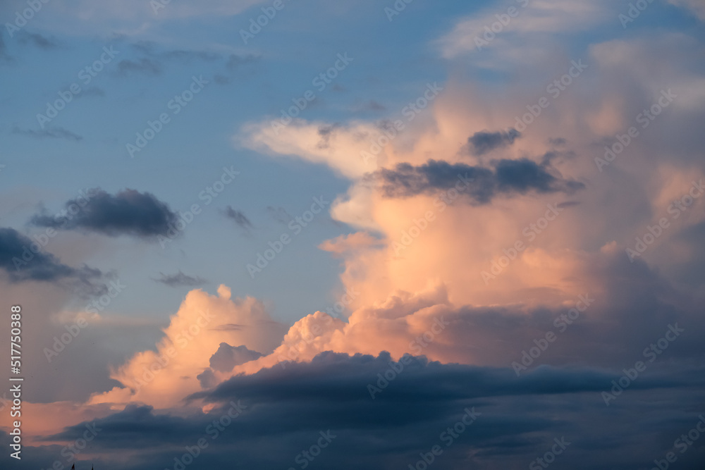 beautiful cloudy sky in winter over Geneve, Switzerland beautiful cloudy sky in winter over Geneve, Switzerland