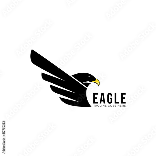 the simple eagle head logo