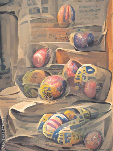 still life with eggs