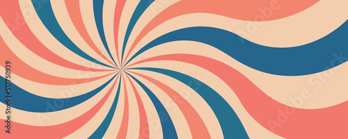 vector illustration retro grunge orange blue sunburst background template  banner business social media advertising . Abstract sunburst design.Vintage colorful rising sun or sun ray,sun burst retro ba