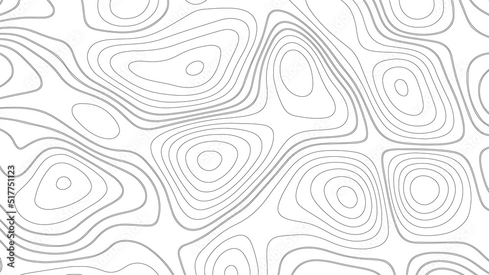 White wave paper curved reliefs abstract background, Abstract topographic contours map background. Geographic mountain relief. Abstract lines background. Contour maps. Business concept.