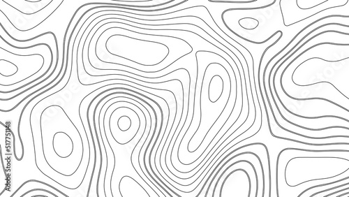 White wave paper curved reliefs abstract background, Abstract topographic contours map background. Geographic mountain relief. Abstract lines background. Contour maps. Business concept.