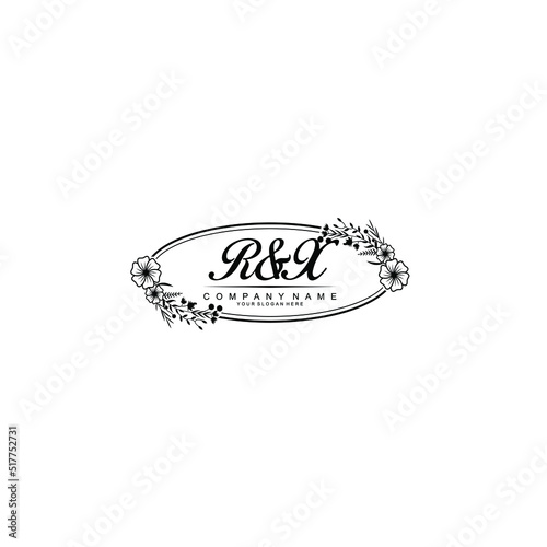 Letter RX Beautiful handwriting logo