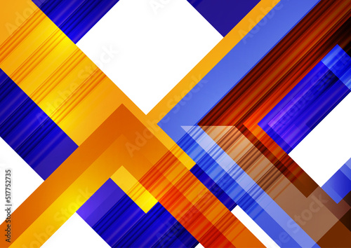 Wallpaper Mural Futuristic abstract background with bright geometric shapes. Cover of technology business presentation. Vector Torontodigital.ca