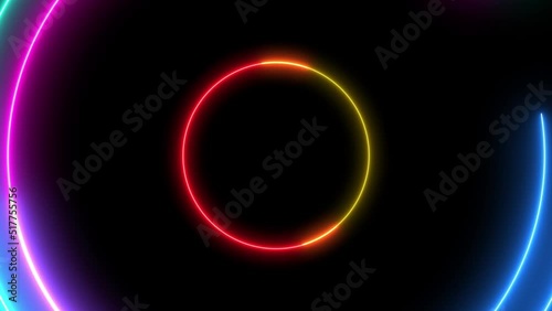 Stroboscopic neon lights - Strobo energetic colors - Laser shapes flashing - Power energetic background 4K photo