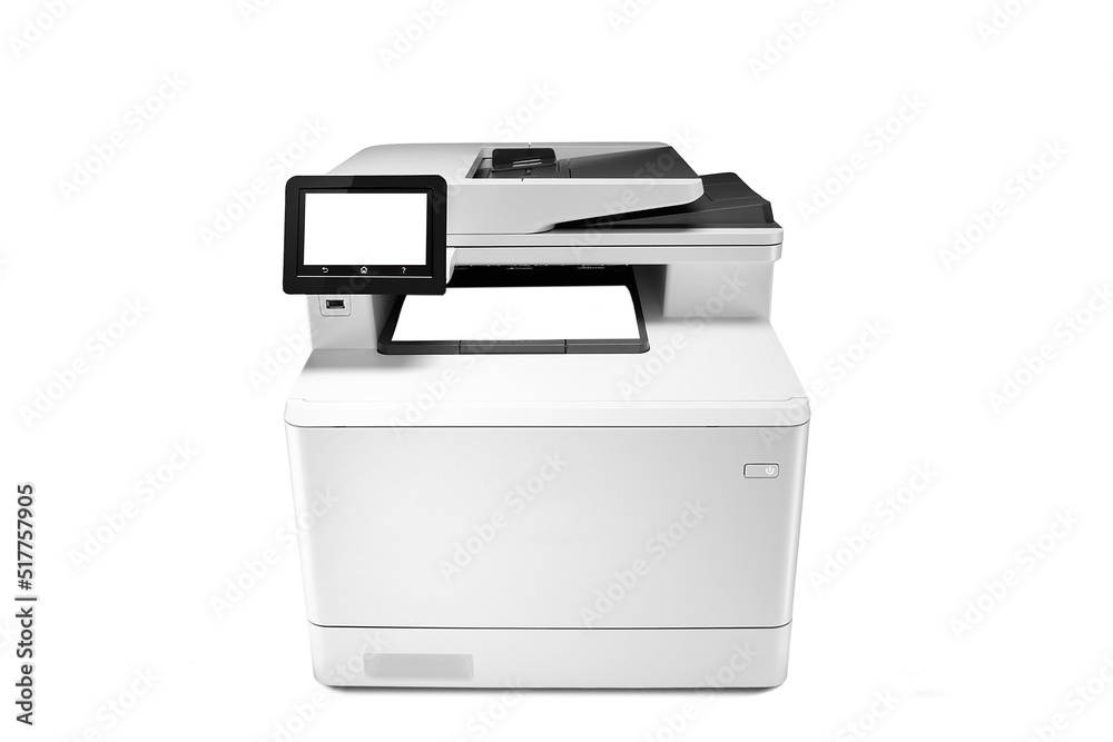 Business laser printer isolated on white background Business laser printer isolated on white background