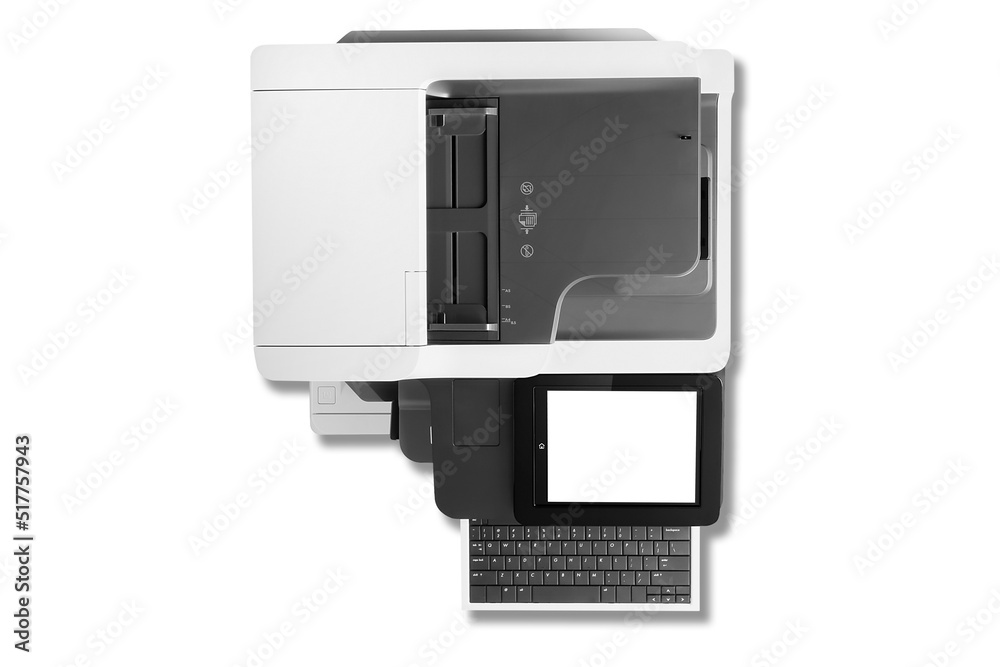 Business laser printer isolated on white background Business laser printer isolated on white background