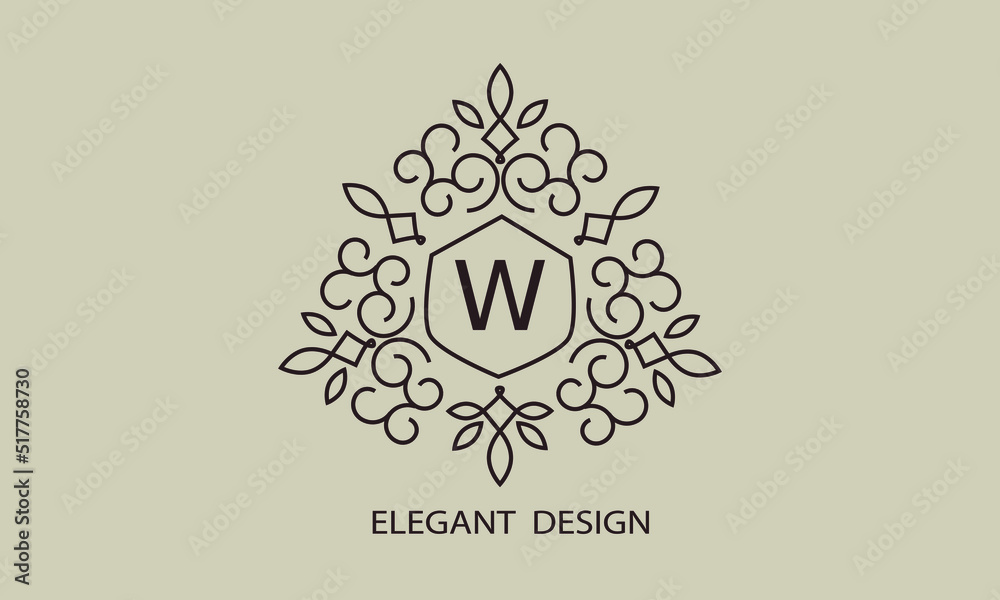 Luxurious monogram. Vector graphic elegant initial W logo, suitable for restaurants, hotels, cafes, shops, fashion, beauty salons, etc. Luxurious monogram. Vector graphic elegant initial W logo, suitable for restaurants, hotels, cafes, shops, fashion, beauty salons, etc.