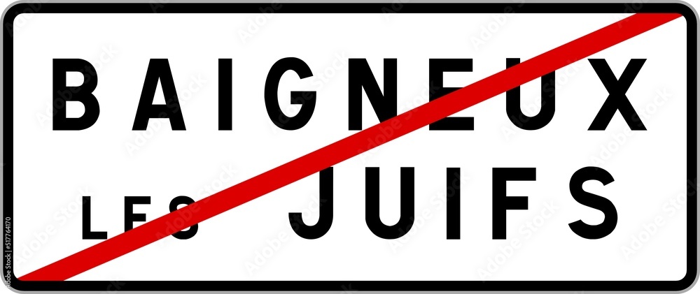 Panneau sortie ville agglomération Baigneux-les-Juifs / Town exit sign Baigneux-les-Juifs Panneau sortie ville agglomération Baigneux-les-Juifs / Town exit sign Baigneux-les-Juifs