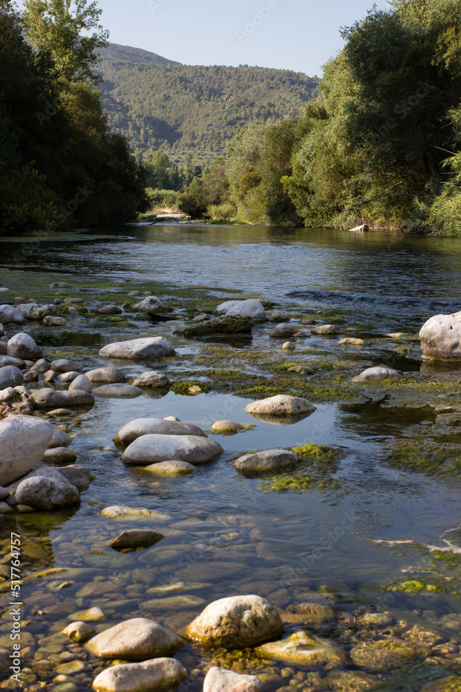 Rio Serpis a su paso por Lorcha, Alicante, España Rio Serpis a su paso por Lorcha, Alicante, España