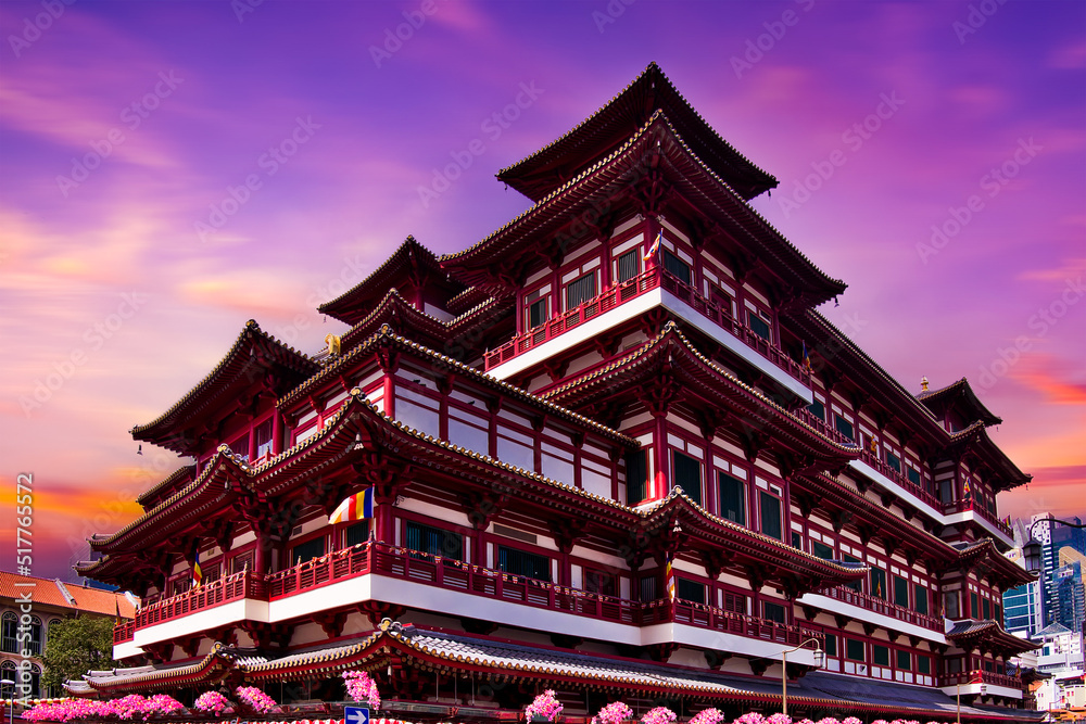 Singapore, Buddha Toothe Relic Temple in Chinatown in Singapore Singapore, Buddha Toothe Relic Temple in Chinatown in Singapore