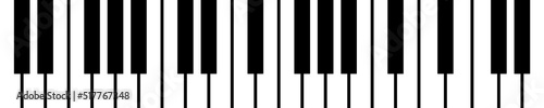 Piano keys vector background. Piano keyboard  black white. Music instrument. Vector 10 Eps.