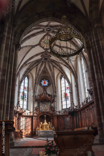 Alsace - Bas-Rhin - Marmoutier - Intérieur Abbaye Saint-Etienne - Le choeur