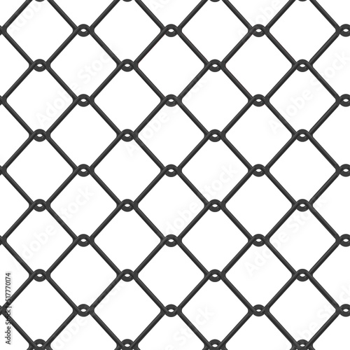 PVC fence chain link vector seamless pattern background for wallpaper, wrapping, packing, and backdrop.