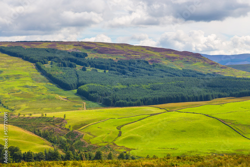 View of the green hills in North UK. © Tomasz Wozniak