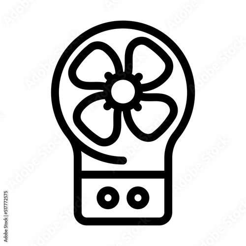 electronic fan gadget line icon vector. electronic fan gadget sign. isolated contour symbol black illustration