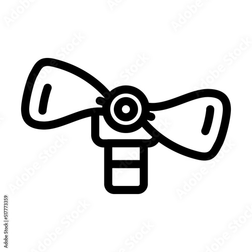 fan connect to mobile phone line icon vector. fan connect to mobile phone sign. isolated contour symbol black illustration
