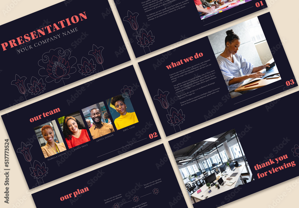 Interactive Presentation Stock Template | Adobe Stock