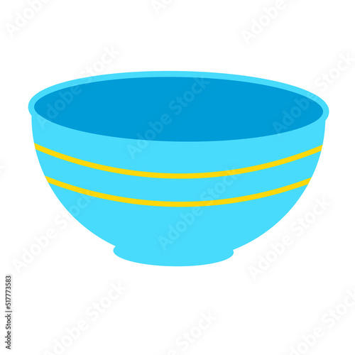 Cartoon bowl with vector clip art