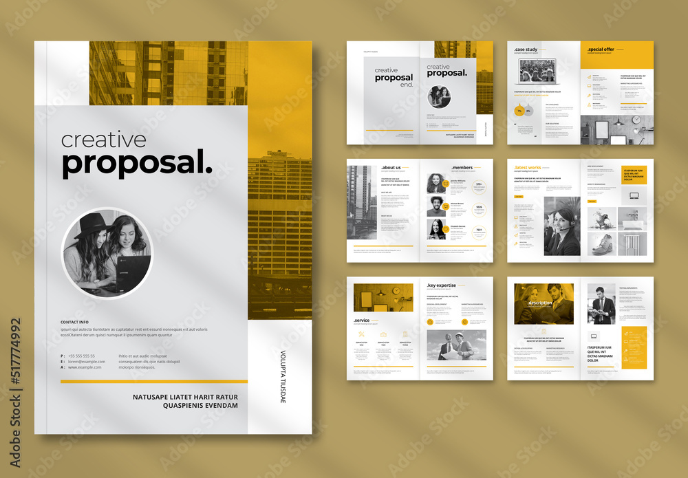 Proposal Layout Stock Template | Adobe Stock