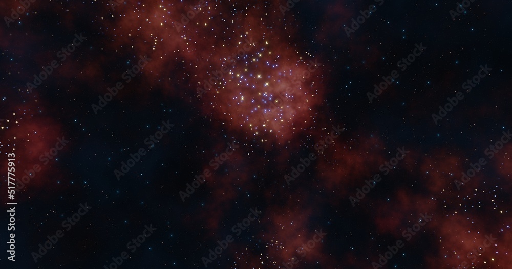 Fototapeta premium Nebula background. Galaxy in the universe. 3d rendering. 