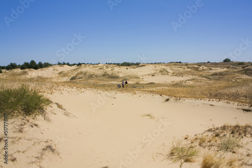 Oleshkiv Sands National Nature Park in the Kherson Region in Ukraine