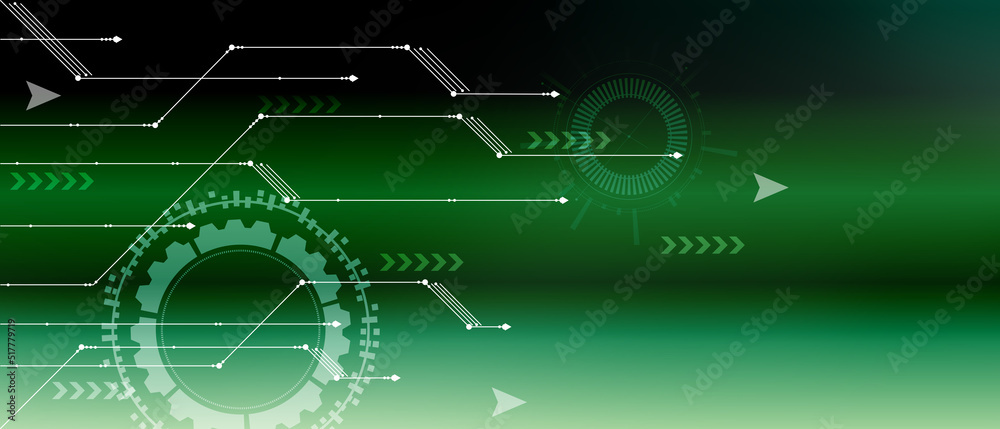 Obraz premium digital technology banner