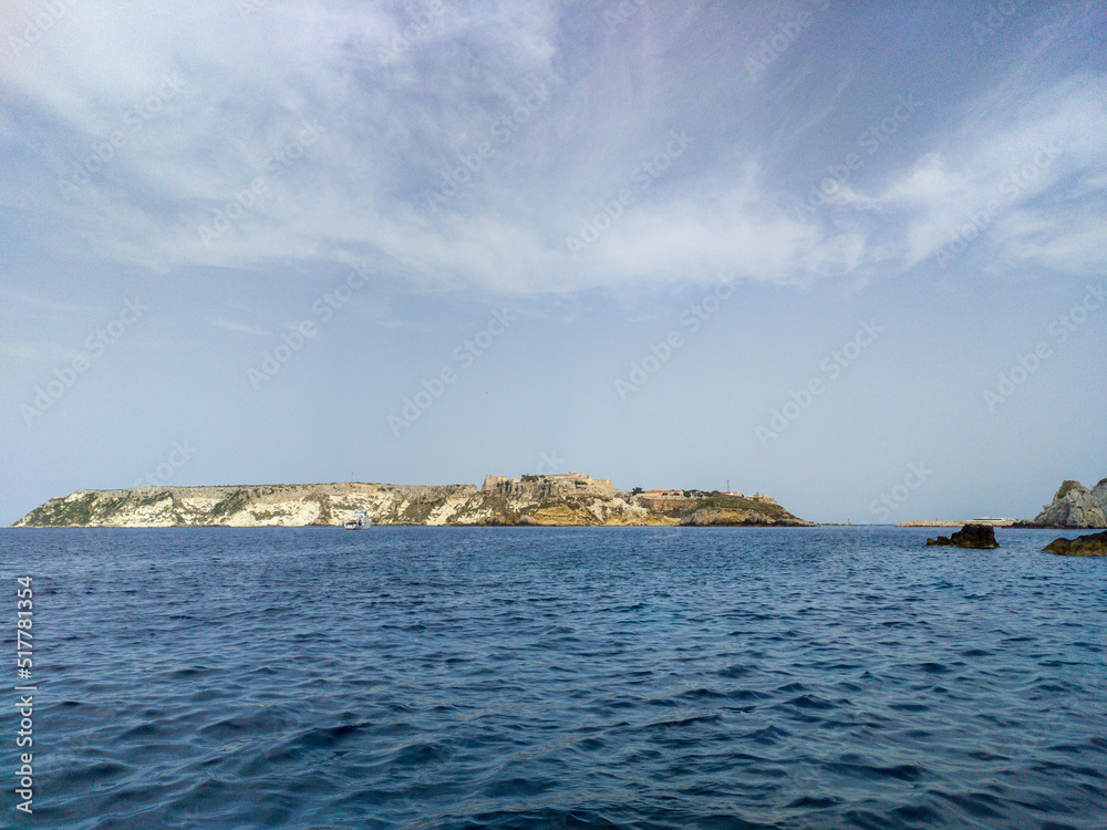 Italy, July 2022: wonderful sea and nature in the Tremiti Islands in Puglia