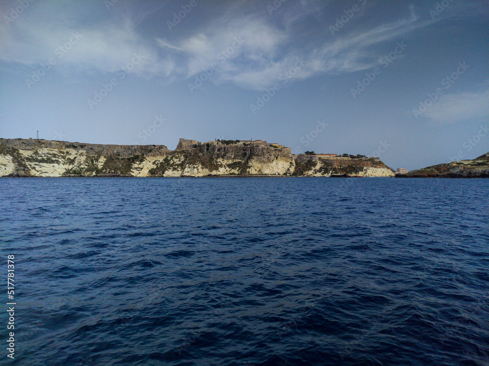 Italy, July 2022: wonderful sea and nature in the Tremiti Islands in Puglia