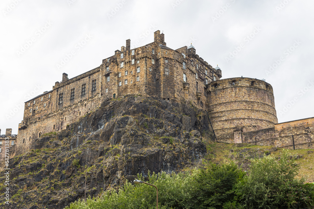 Edinburgh Castle, historic castle in Edinburgh, UK.