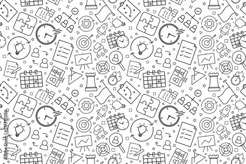 Vector business decision pattern. business decision seamless background	