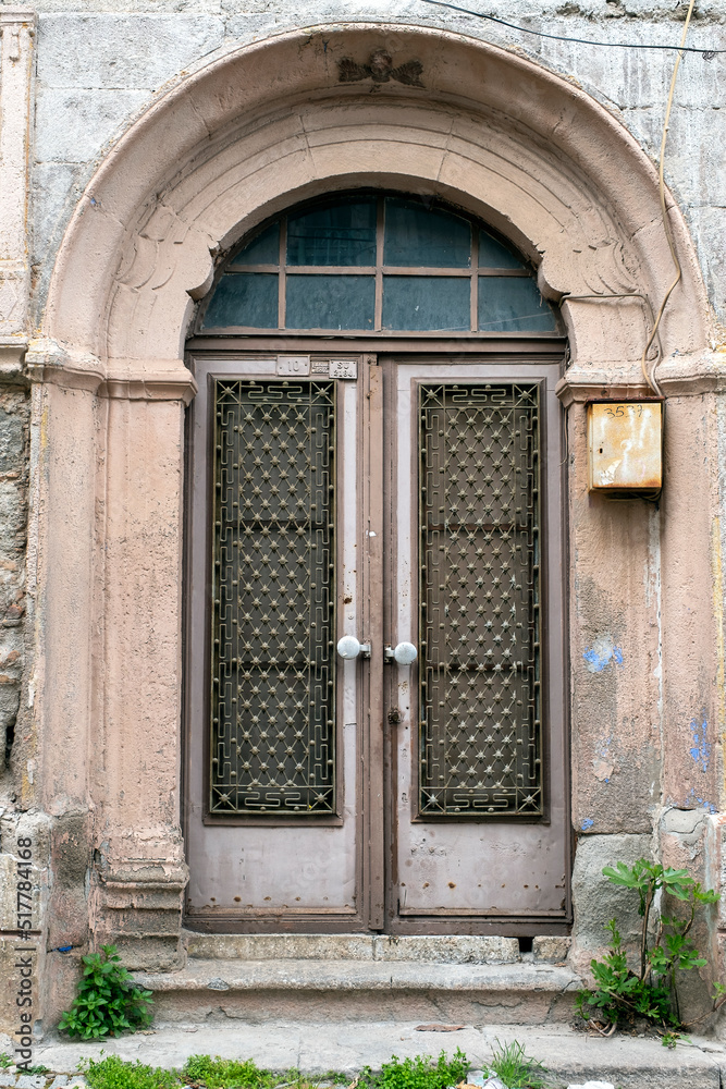 Traditional old door Bergama, Turkey