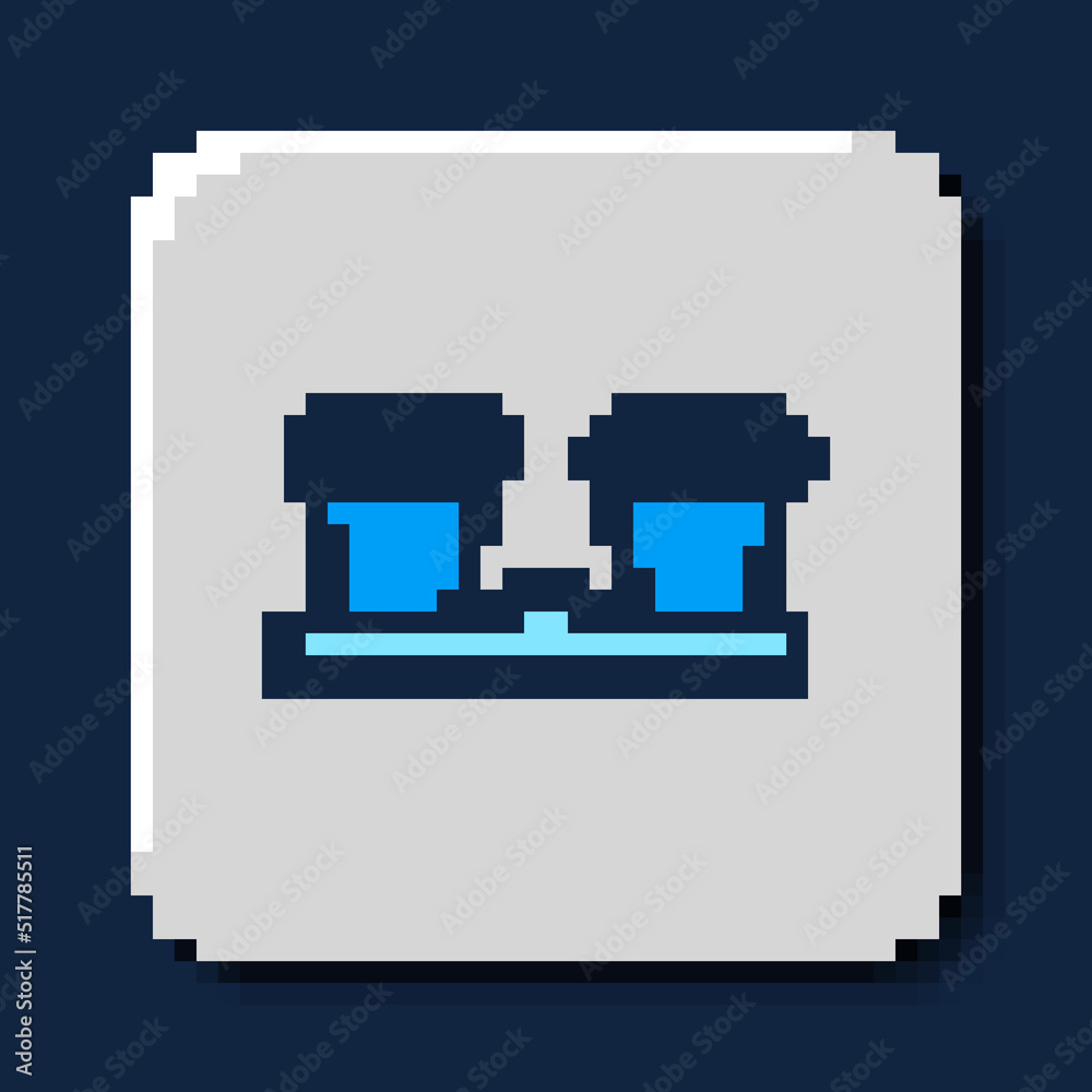 Filled outline Coffee cup to go icon isolated on blue background. Vector Filled outline Coffee cup to go icon isolated on blue background. Vector